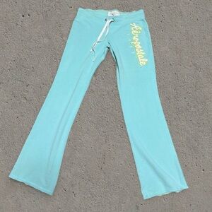 Aeropostale Y2K Teal Straight-Leg Sweatpants